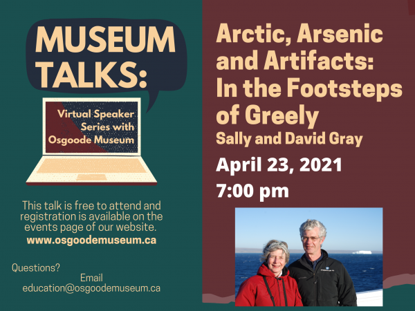 Museum Talks # 2 - Arctic, Arsenic and Artifacts: In the Footsteps of Greely